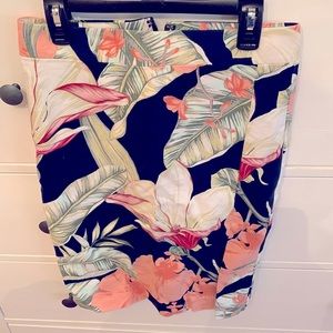 Ann Taylor Floral Pencil Skirt size 0